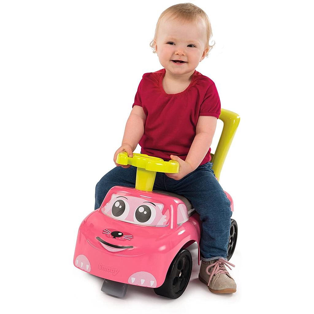 Smoby Auto Pink Ride-on lastele, 10+ kuud. цена и информация | Imikute mänguasjad | kaup24.ee