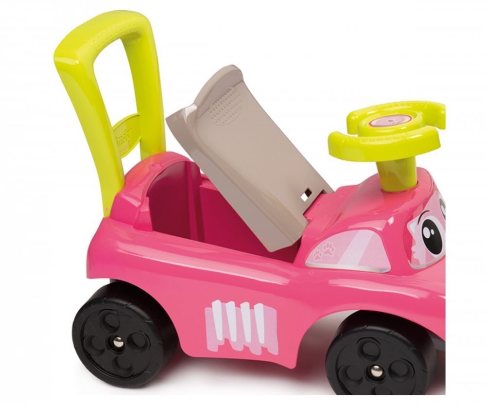 Smoby Auto Pink Ride-on lastele, 10+ kuud. цена и информация | Imikute mänguasjad | kaup24.ee