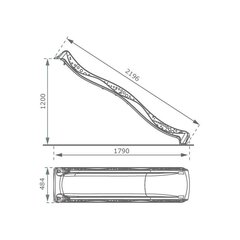 Punane liumägi 220 cm 4IQ hind ja info | Liumäed, Pikleri kolmnurgad | kaup24.ee