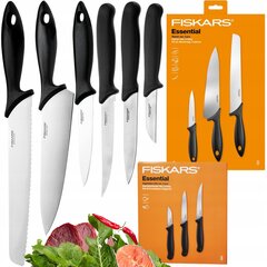 Набор ножей в коробке Fiskars Essential 6 и более шт. цена и информация | Ножи и аксессуары для них | kaup24.ee