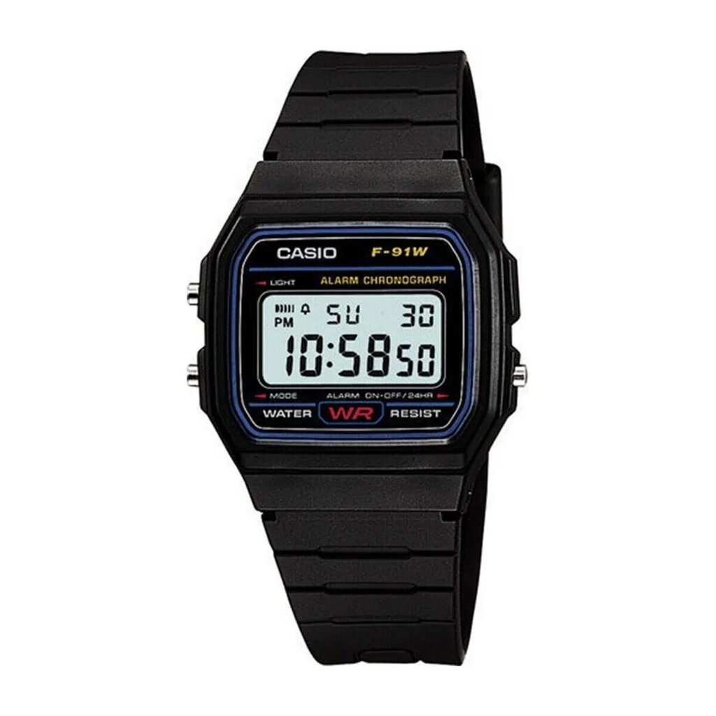 Meeste Kell Casio F-91W-1CR - S0375853 hind ja info | Meeste käekellad | kaup24.ee