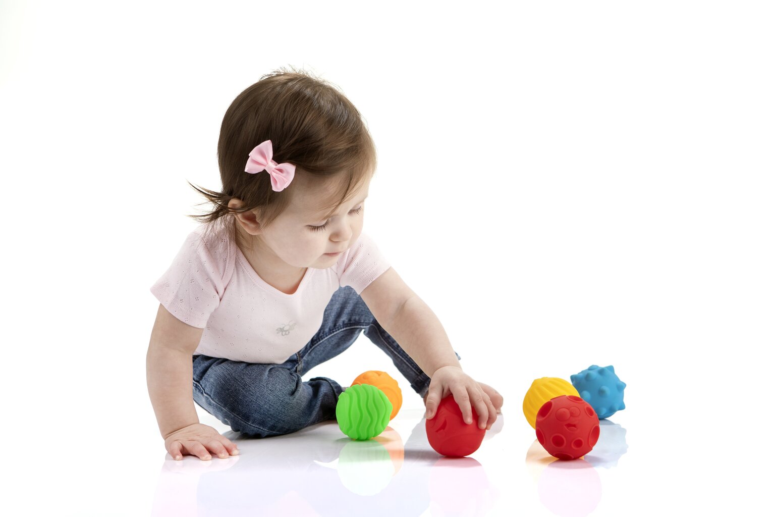 Sensoorset arengut toetavad pallid Tullo, emotikonid, 6 tk, 462 цена и информация | Imikute mänguasjad | kaup24.ee