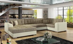 Мягкий угловой диван Damario, коричневый/кремовый цена и информация | Угловые диваны | kaup24.ee