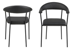 2 tooli komplekt Ava, must hind ja info | Söögitoolid, baaritoolid | kaup24.ee