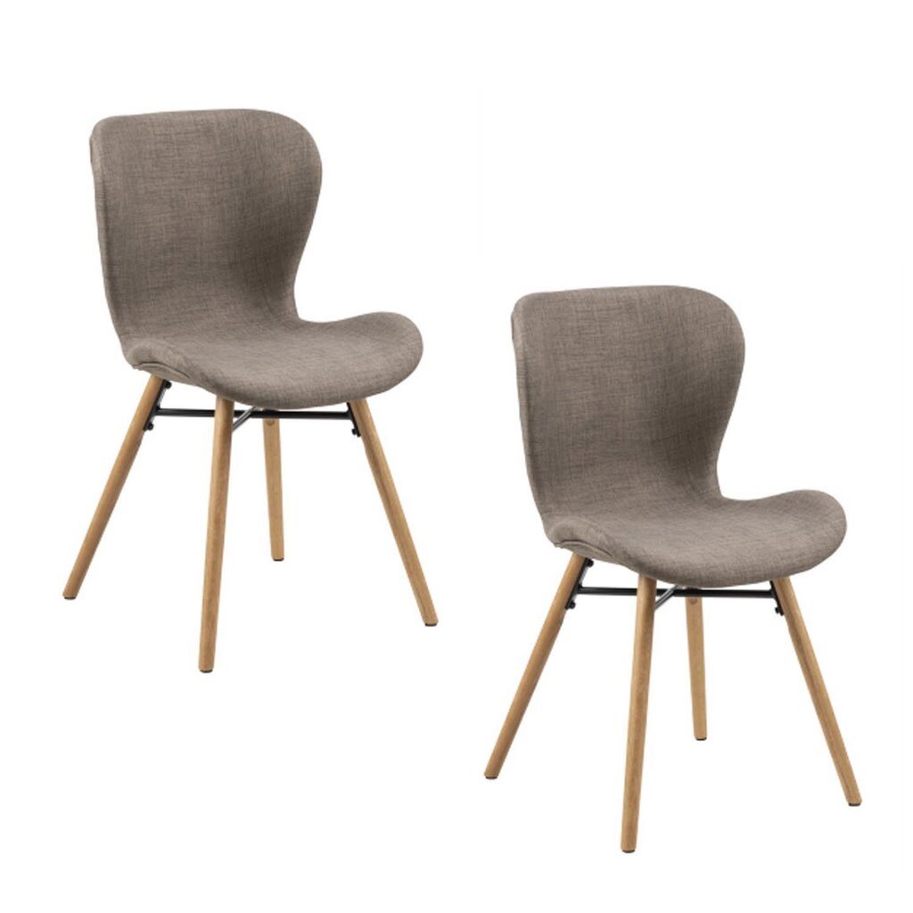 2 tooli komplekt Batilda A1, pruun/tamm hind ja info | Söögilaua toolid, köögitoolid | kaup24.ee