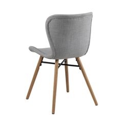 2 tooli komplekt Batilda A1, hall/tamm hind ja info | Söögilaua toolid, köögitoolid | kaup24.ee