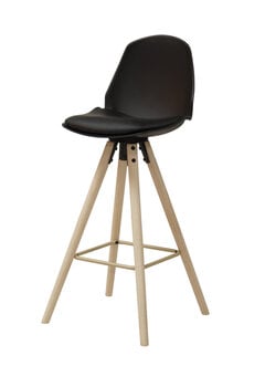 Барный стул Oslo L, черный/дуб цена и информация | Стулья для кухни и столовой | kaup24.ee
