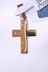 Золотой крестик с бриллиантами цена и информация | Украшения на шею | kaup24.ee