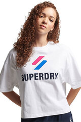 Naiste Superdry Code Sl Stacked Apq Boxy puuvillane t-särk hind ja info | Naiste T-särgid, topid | kaup24.ee