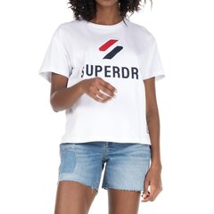 Naiste Superdry Sportstyle Classic valge t-särk цена и информация | Женские футболки | kaup24.ee