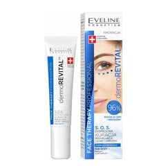 Восстанавливающий крем для кожи вокруг глаз Eveline Cosmetics Face Therapy Professional Dermorevital S.O.S., 15 мл цена и информация | Сыворотки, кремы для век | kaup24.ee