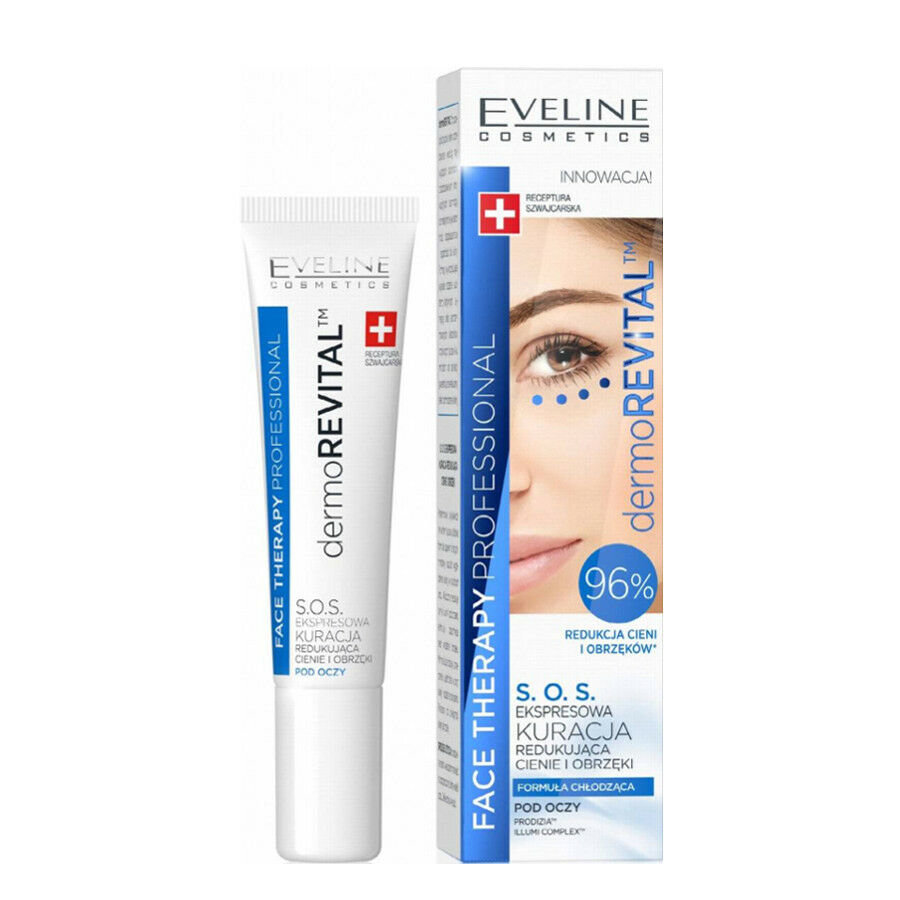 Taastav silmakreem Eveline Cosmetics Face Therapy Professional Dermorevital S.O.S. 15 ml hind ja info | Silmakreemid, seerumid | kaup24.ee