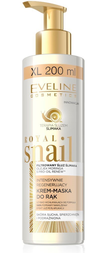 Intensiivne taastav kätekreem Eveline Cosmetics Royal Snail 200 ml цена и информация | Kehakreemid, losjoonid | kaup24.ee