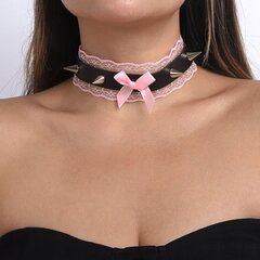 Черная готическая подвеска CHOKER с кружевной вышивкой CH10 CH10 цена и информация | Украшения на шею | kaup24.ee