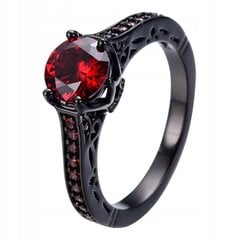 GOTHIC 316L BRANCH RING r.19 O39-RED-BLACK-02-19 hind ja info | Sõrmused | kaup24.ee