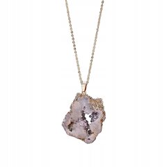 Looduslik kaelakee GEODA Crystal MINERALS Amulett 2,5-3,5 cm PUNANE Z11_PINK hind ja info | Kaelakeed | kaup24.ee