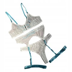 Комплект сексуального белья Sensual BASE Bras White-Blue r.L EL45_WH-BLU_L цена и информация | Сексуальное женское белье | kaup24.ee