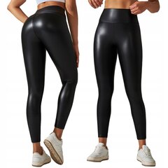 Kõrge vöökohaga säärised MODELLING ECO SKIN Elastik PUSHUP BLACK XL S29_XL hind ja info | Naiste spordiriided | kaup24.ee