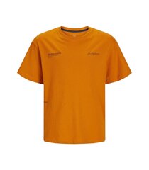 T-särk lastele Jack & Jones 12258160*02, oranž/marmel hind ja info | Poiste särgid | kaup24.ee