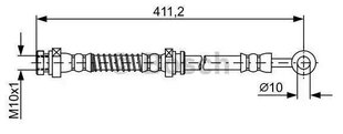 Тормозной шланг BOSCH для Hyundai I10 I (pa) 1987481887 587380X300 цена и информация | Дополнительные принадлежности | kaup24.ee