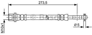 Тормозной шланг BOSCH для Toyota Corolla 1987481909 1J0611763L цена и информация | Дополнительные принадлежности | kaup24.ee