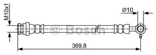 Тормозной шланг BOSCH для Mazda Mx-5 Ii (nb) 1987481968 N06743810 цена и информация | Дополнительные принадлежности | kaup24.ee