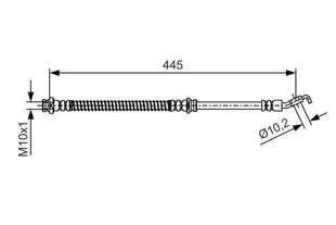 Pidurivoolik Bosch, 1 tk hind ja info | Lisaseadmed | kaup24.ee