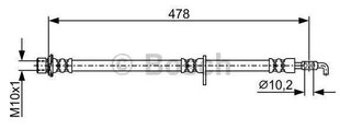 Тормозной шланг BOSCH 1987481926 9094702F79 цена и информация | Дополнительные принадлежности | kaup24.ee