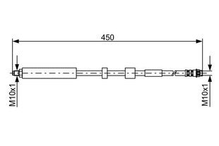 Тормозной шланг BOSCH 1987481051 4806G4 цена и информация | Дополнительные принадлежности | kaup24.ee