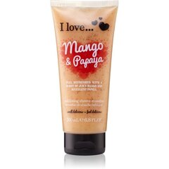 Kehakoorija I Love... Mango & Papaya 200 ml цена и информация | Скрабы для тела | kaup24.ee