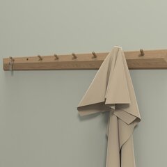 Wall rack AALBORG 100x2,3xH8,3cm, oak цена и информация | Вешалки для одежды | kaup24.ee