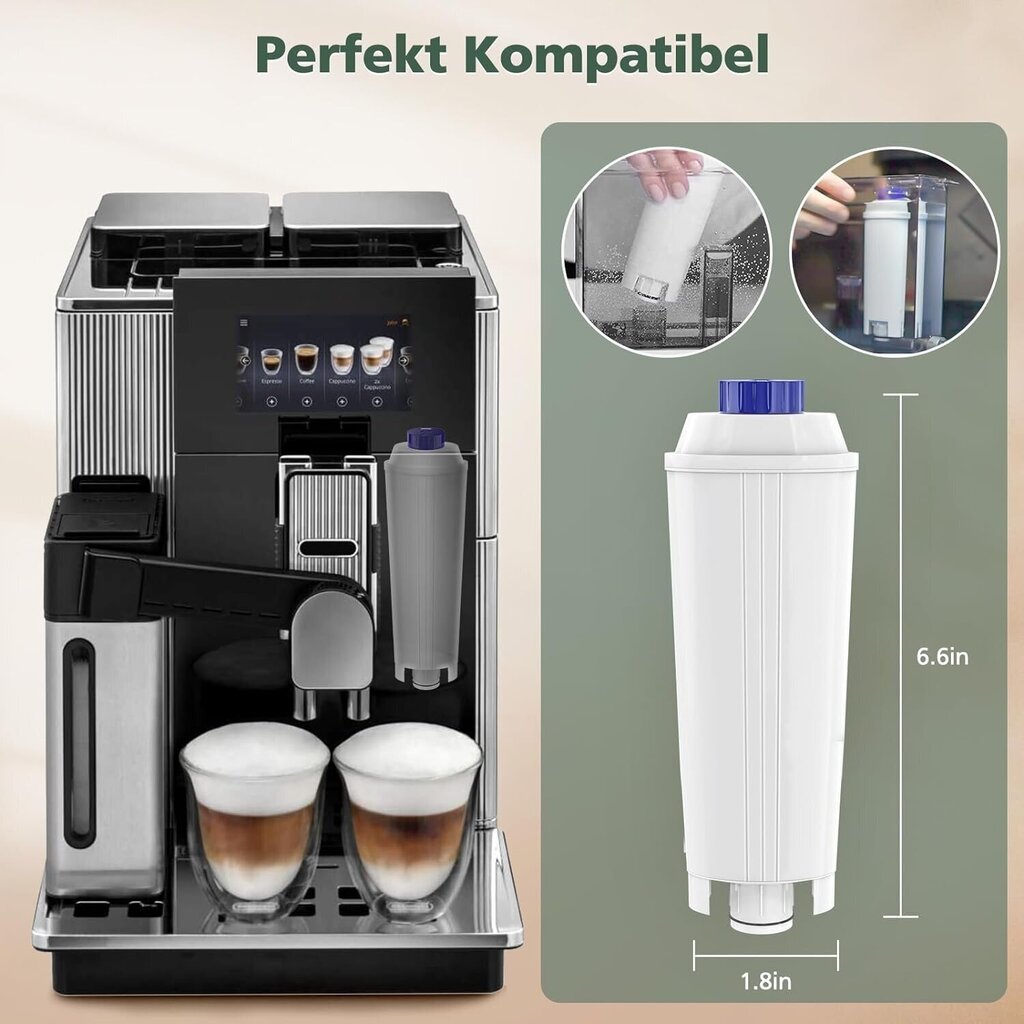 Veekassetid Delonghi DLSC002, 6tk hind ja info | Kohvimasinate lisatarvikud | kaup24.ee