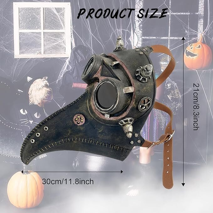 Halloweeni linnumask Steampunk hind ja info | Karnevali kostüümid | kaup24.ee