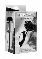 Anaaltapp "Black Rose Butt Plug", must hind ja info | Anaallelud | kaup24.ee