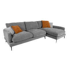 Угловой диван Home4You Daisy RC, серый цена и информация | Диваны | kaup24.ee