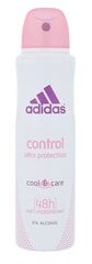 Spreideodorant Adidas Cool & Care Control naistele 150 ml hind ja info | Deodorandid | kaup24.ee