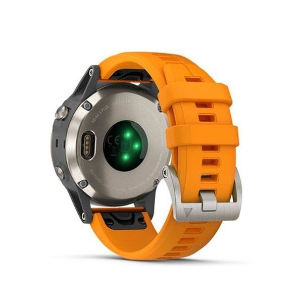 Garmin fēnix® 5 Plus Sapphire Titanium/Ember Orange hind ja info | Nutikellad (smartwatch) | kaup24.ee