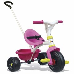 Толкаемый трехколесный велосипед Smoby Be Fun Pink цена и информация | Трехколесные велосипеды | kaup24.ee