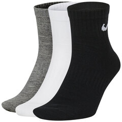 Nike Носки U Nk Ed Ltwt Ankle 3P 132 White Black Grey SX7677 964 цена и информация | Мужские носки | kaup24.ee