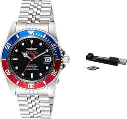 Invicta Pro Diver 29176 meestekell, 42 mm+Watch Steel Band Tool IT001 koos kellariistaga B0B1V9TWZZ hind ja info | Meeste käekellad | kaup24.ee