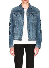 Helmut Lang Мужцины Mr 87 Destroy Jacket G10HM403 джинсовые куртки Голубой XS, S цена и информация | Мужские пиджаки | kaup24.ee