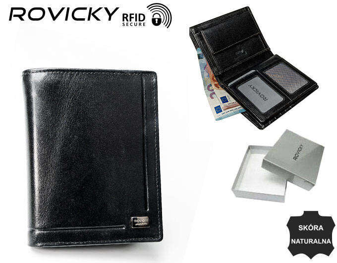 rfid nahast rahakott rovicky pc-106-bar цена и информация | Meeste rahakotid | kaup24.ee