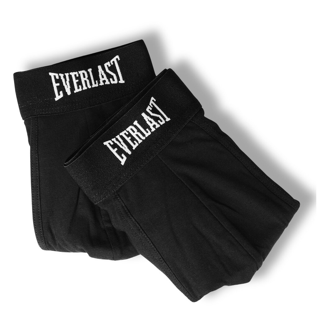 Bokserid meestele Everlast, puuvillased, must, 4 tk hind ja info | Meeste aluspesu | kaup24.ee