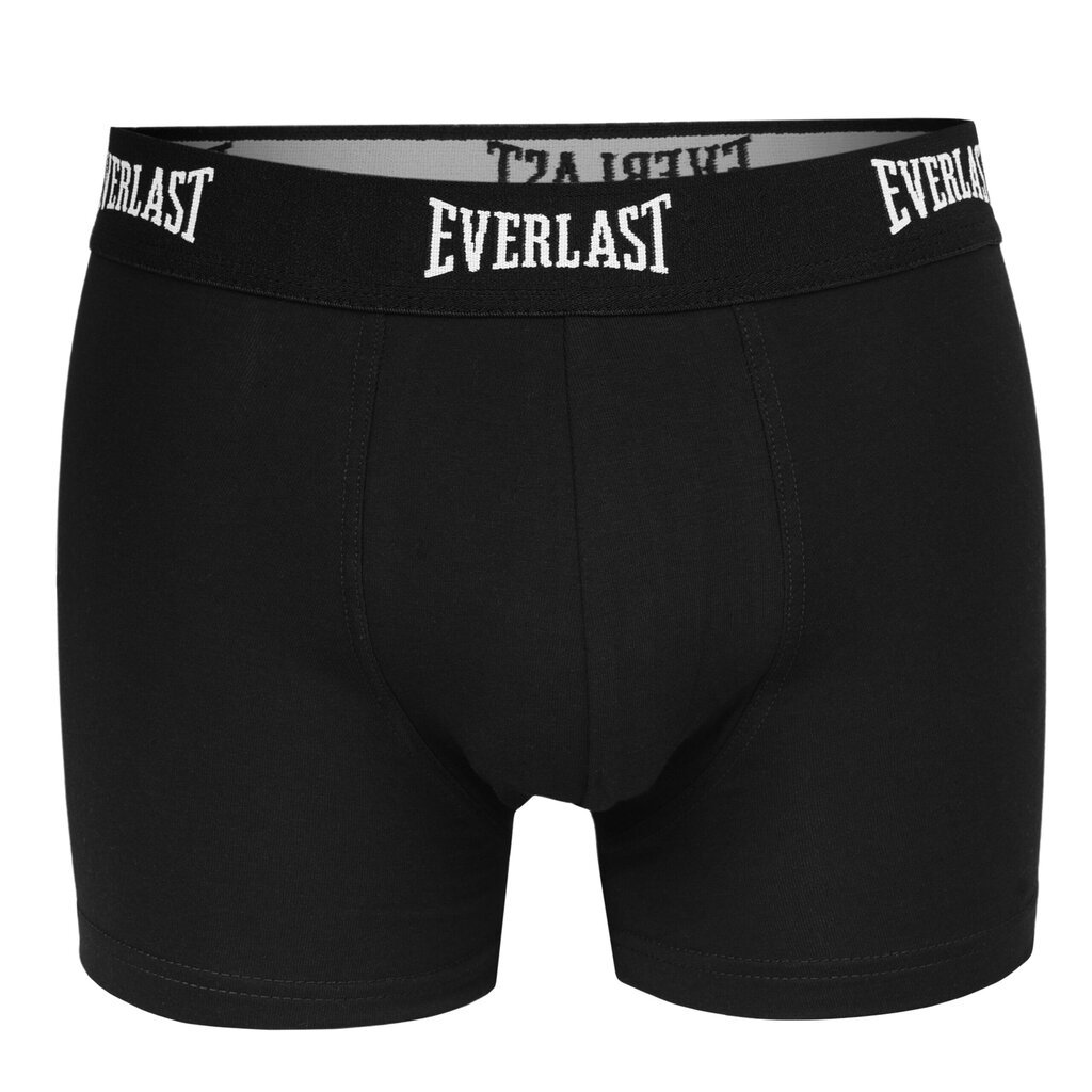 Bokserid meestele Everlast, puuvillased, must, 4 tk hind ja info | Meeste aluspesu | kaup24.ee