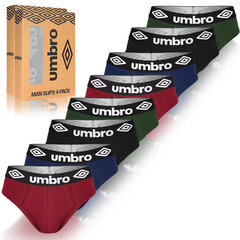 Мужские трусы Umbro, хлопок, комплект, 8 штук, размер M BM205_0196_MIX4_M цена и информация | Мужские трусы | kaup24.ee