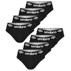 Трусы Umbro Для мужчин, хлопок, комплект, черный, BM207, 8 штук, размер M BM207_0196_MIX1_M цена и информация | Мужские трусы | kaup24.ee