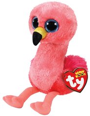 Плюшевая игрушка TY Beanie Boos GILDA-розовый фламинго, 15 см, 36848 цена и информация | Плюшевые | kaup24.ee