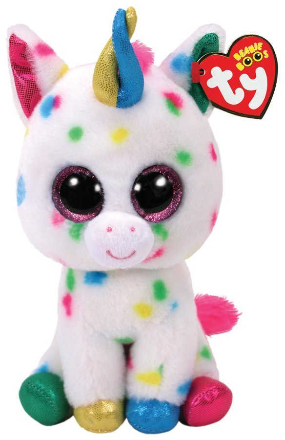 Plüüsist mänguasi TY Beanie Boos HARMONIE, värviline ükssarvik, 15 cm, 36898 hind ja info | Pehmed mänguasjad | kaup24.ee