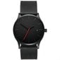 Kella Elegantne UNISEX Quartz Casual ökonahk Pehmendusega rihm Must JU14-BLACK hind ja info | Meeste käekellad | kaup24.ee