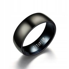 Rõngas Ring Black TITAN MATTE STEEL 161 161 hind ja info | Meeste ehted | kaup24.ee